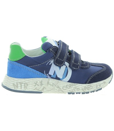Orthopedic blue sneakers for kids with great support 