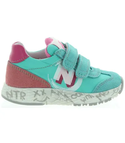 High top sneakers for girls made with leather 