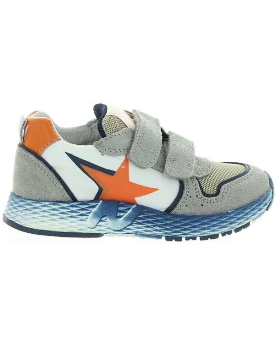 Gray sneakers for boy with antisweat soles