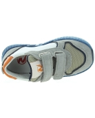 Gray sneakers for boy with antisweat soles