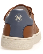 Wide hard bottom blue walking shoes for kids 