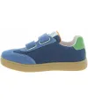 Wide width boys blue shoes with wide instep