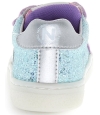 Blue leather sneakers for child with arches