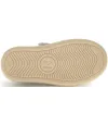 Beige color soft sneakers for a child made with leather 