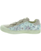 Beige leather orthopedic designer sneakers for children 