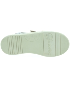 Beige leather orthopedic designer sneakers for children 