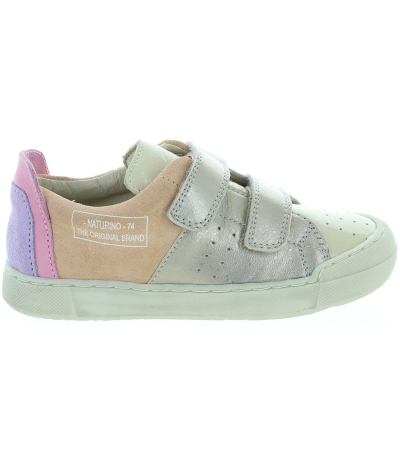 Nude leather girls designer sneakers 