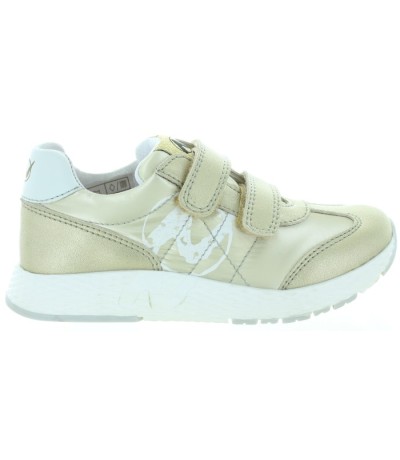 Gold fashionable sneakers for girls from Europe