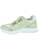 Gold fashionable sneakers for girls from Europe