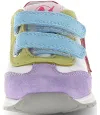 Multi color leather fashion sneakers for kids 