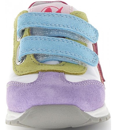 Fashion sneakers for kids in multi leather 