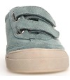 Casual leather sneakers for girls in gray leather 