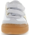 Casual white/gold sneakers for girls 