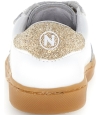 Casual white/gold sneakers for girls 