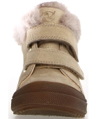 Short gold waterproof snow boots for child 