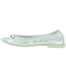 Silver leather flats for girls from Europe