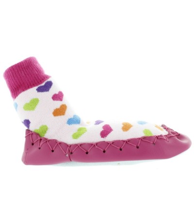 Moccasins girls non slip soled