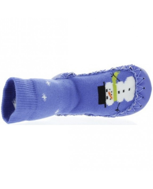 Slippers for children blue snowman