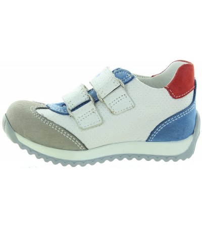 Learning to wal colorful sneakers for a baby