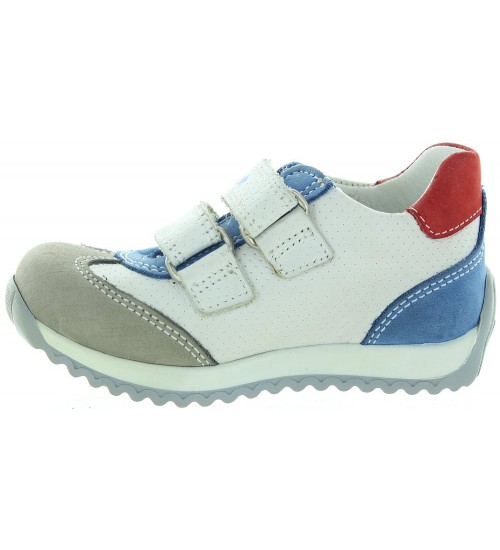 Learning to wal colorful sneakers for a baby