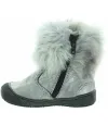 Pigeon toes best Italian silver leather boots for a toddler 