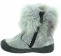 Pigeon toes best Italian silver leather boots for a toddler 