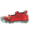 Red Italian shoes for girls kids with narrow feet