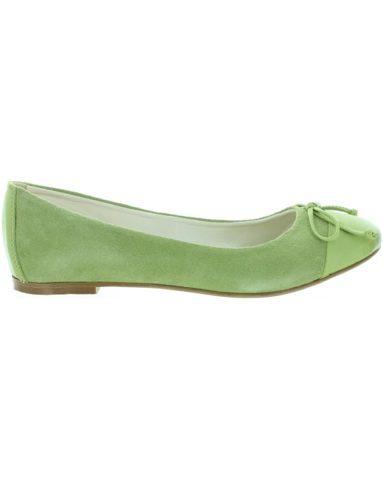 Comfort lime color flat shoes