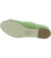 Comfort lime color flat shoes
