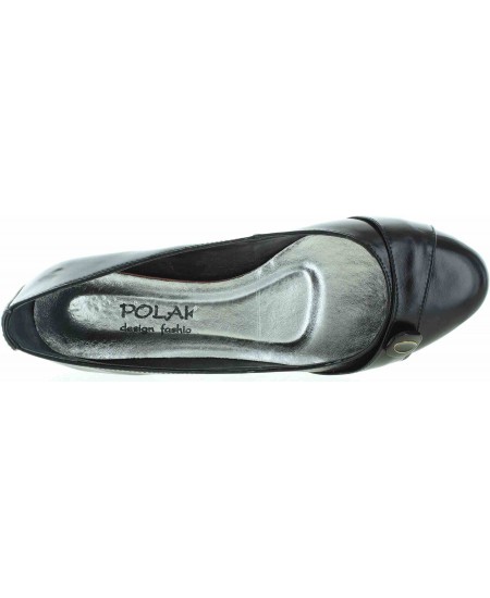 Black leather walking shoes for women