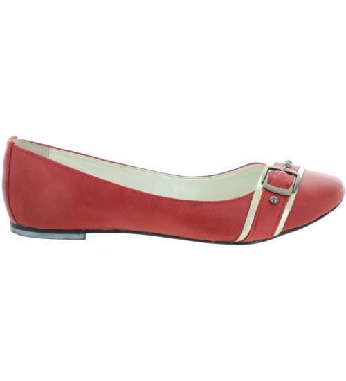 Flats from Europe for women in red