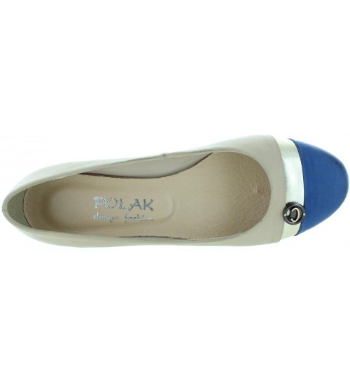 Ladies comfort European in beige leather