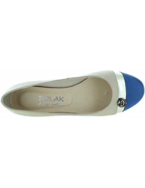 Ladies comfort European in beige leather