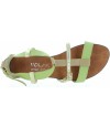 European lime green sandals for older girls or teens
