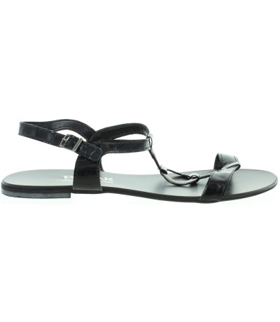 Black Leather European Sandals for Women | Teen Fashion from Europe