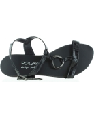 Black Leather European Sandals for Women | Teen Fashion from Europe