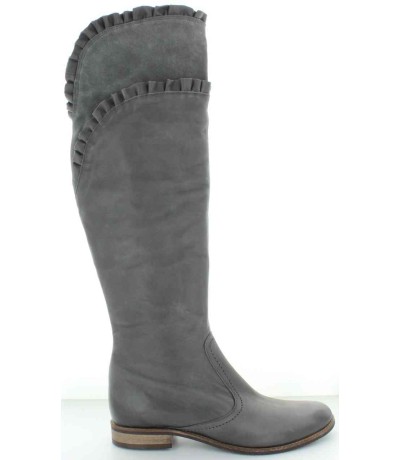 Gray ladies tall women's boots from Europe