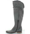 Gray ladies tall women's boots from Europe