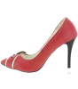 Pointy toe red pumps for females