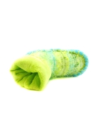 Non slip sole older girl lime color mocassins 