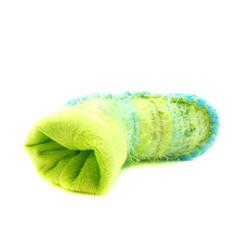 Kids with non slip sole lime mocassins for kids 