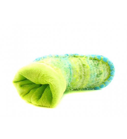 Kids with non slip sole lime mocassins for kids 