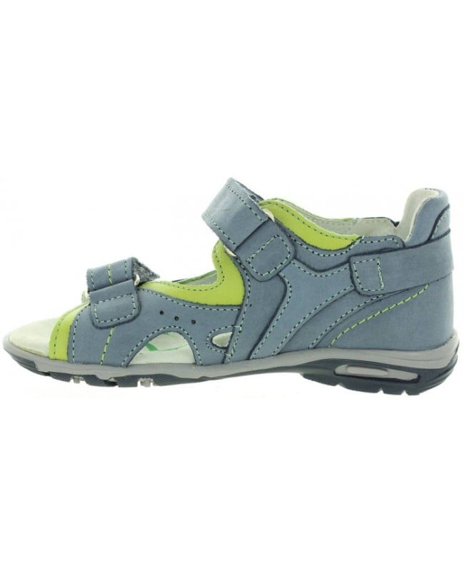 Gray color Europe kids sandals with ankle support 
