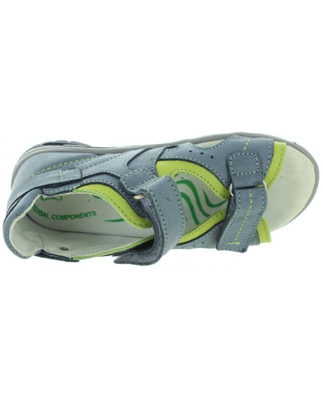 Gray color Europe kids sandals with ankle support 
