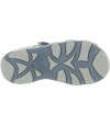 Gray leather boys closed back sandals with support 