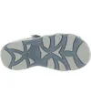Gray leather boys closed back sandals with support 