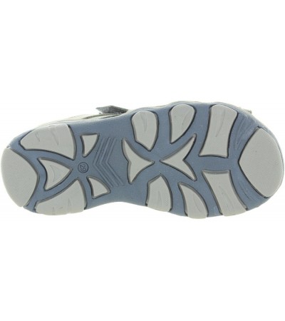 Boys closed back sandals gray leather sandals 
