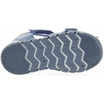 Boys orthopedic sandals in blue leather 