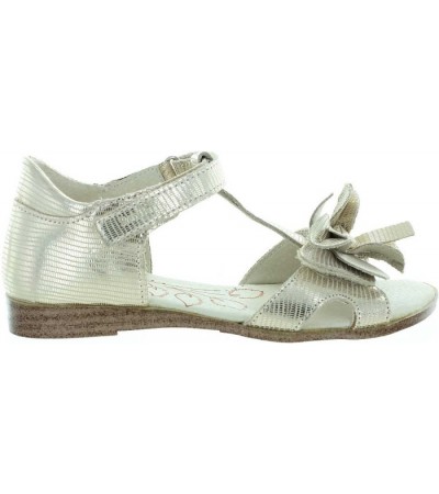 Ankle pronation for girls in gold leather
