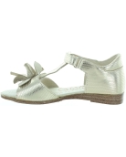 Gold Leather Sandals for a Girl Closed Heel | Pronation Corrective